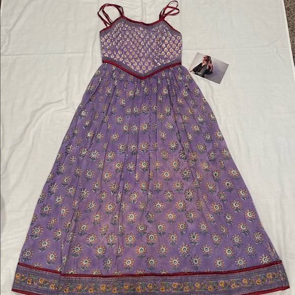 SOLD OUT 💜The Outlaw Dame sz Small, smocked maxi dress - Picture 2 of 10